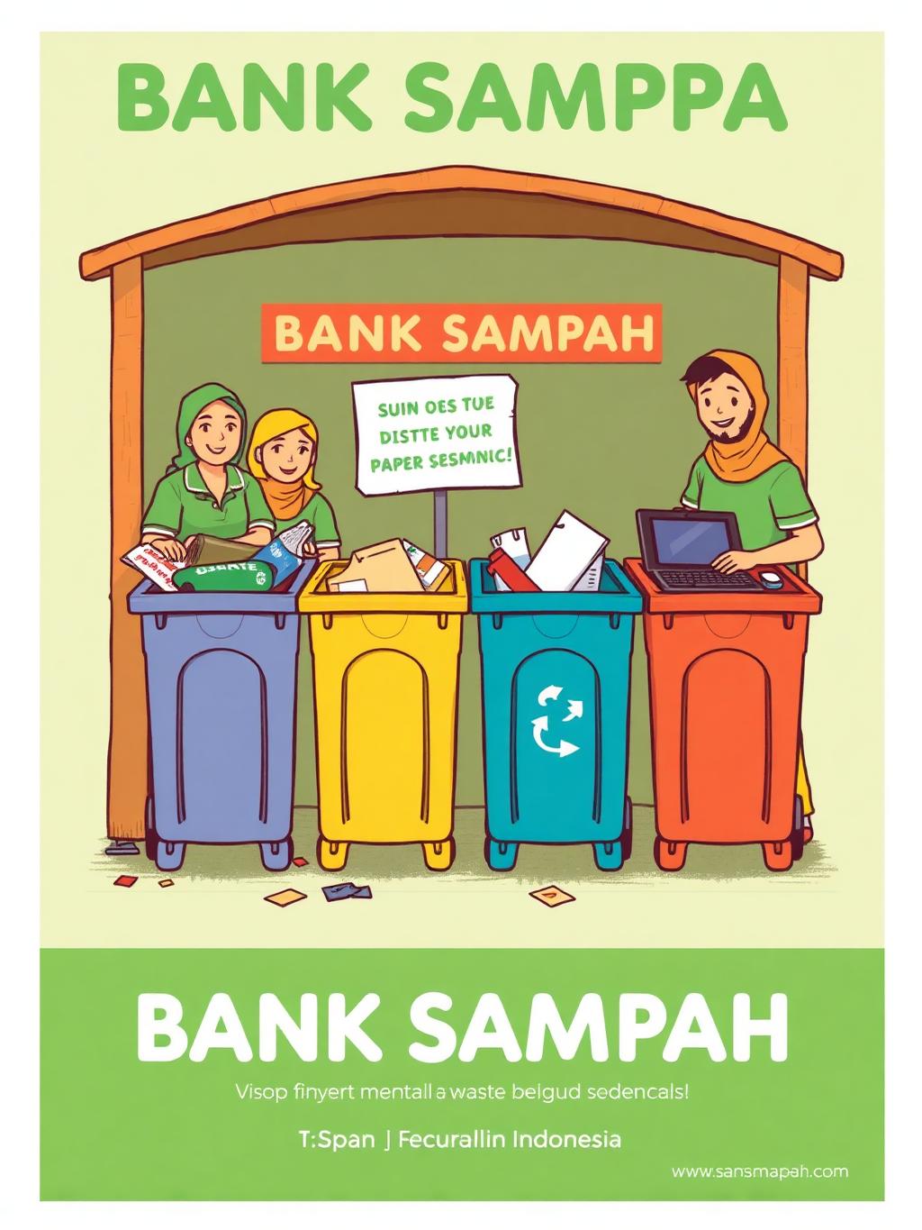Poster ajakan memilah sampah